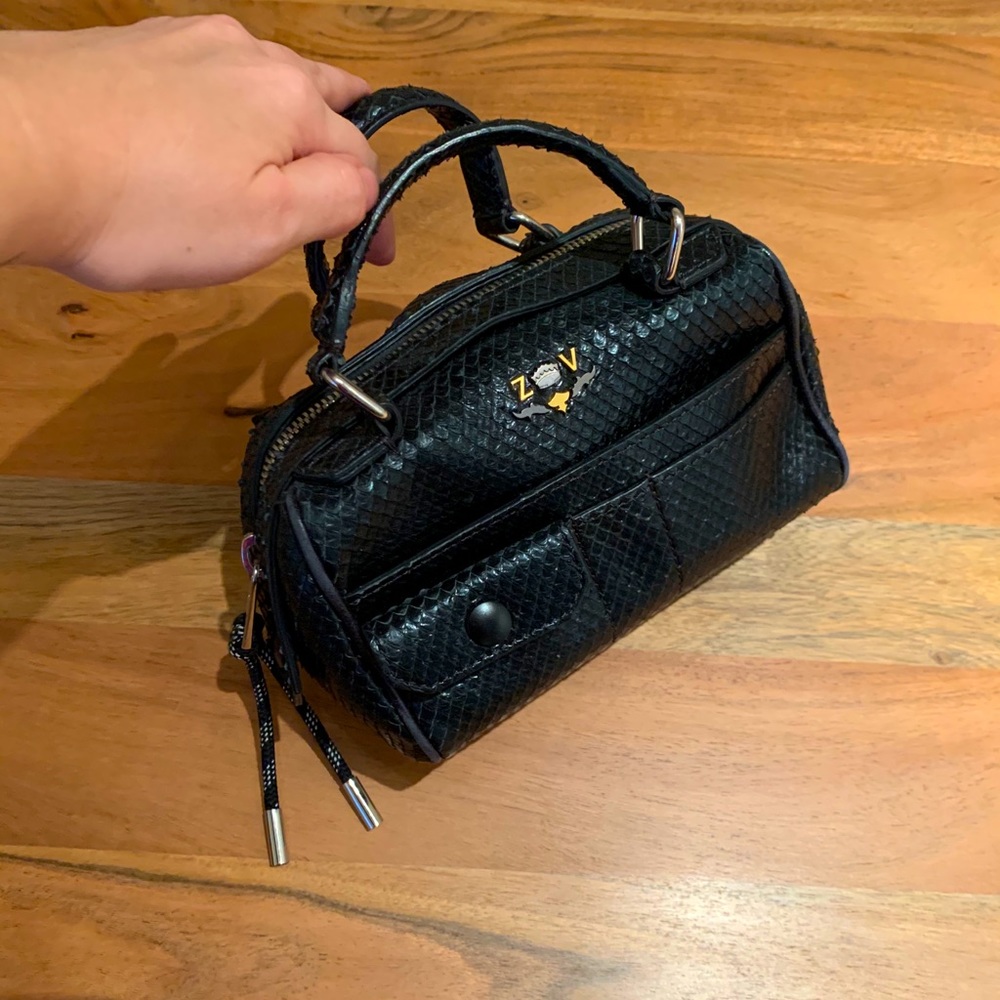 Zadig & Voltaire Black Textured Handbag - Picture 2 of 5